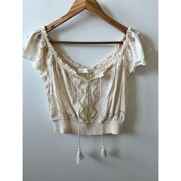 ASTR the label off the shoulder top women's size Medium - Picture 1 of 5